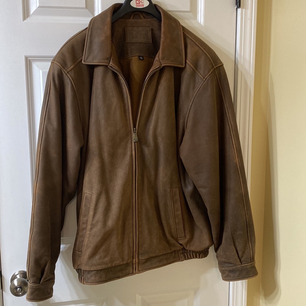 Leather Jacket Size XLT Croft & Barrow